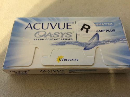 6 pack acuvue oasys for astigmatism contact lenses - d:-1.50 cyl:-2.25 axis:010 for sale