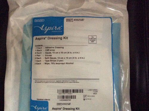 Aspira Dressing Kit, Reference # 4992507 Bard, 5 kits In box