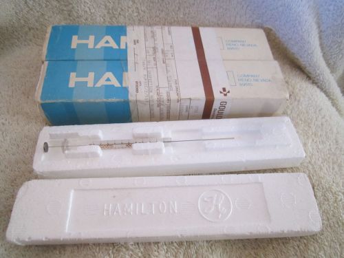 Two New-Hamilton/Microliter- Rheodyne 701-SNR/ Pt # 80365-10.UL Syringes