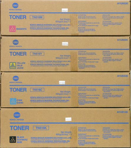 TN617 KONICA MINOLTA BIZHUB PRESS C60HC C70HC CYMK TONER SET