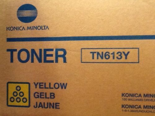 Genuine New Konica Minolta TN613Y YELLOW Toner A0TM230 BH C452 C552 C652 NIB