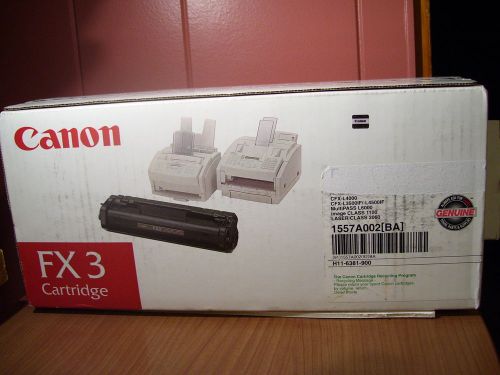 Canon fx3 black toner cartridge  (canon 1557a002ba) genuine canon cartridge for sale