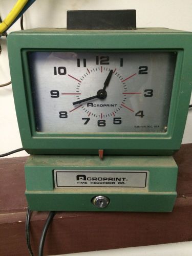 ACROPRINT MODEL 125 NR4 ANALOG TIME CLOCK - Free Shipping