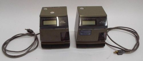 Lot of Two PIX3000X Time Clocks LOT 1