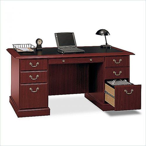 Bush Saratoga 66&#034; Double Pedestal Desk