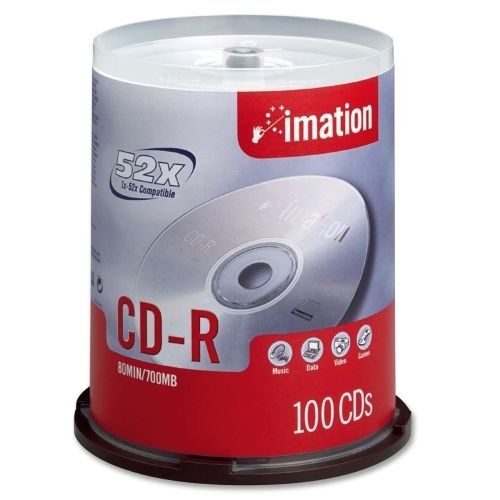 Imation CD Recordable Media - CD-R - 52x - 700 MB - 100 Pack Spindle