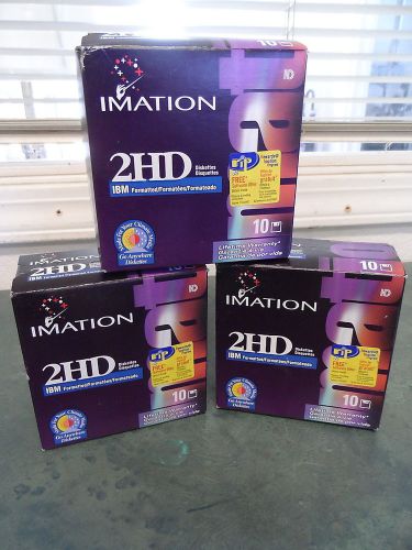 30 3M Imation Floppy Disk Diskettes IBM Formatted Sealed 1.44MB