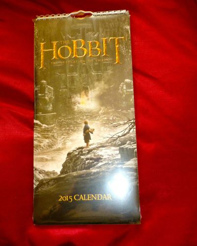 2015 THE HOBBIT SLIMLINE CALENDAR NEW/SEALED GREAT GIFT 11.5&#034; X 5.5&#034;