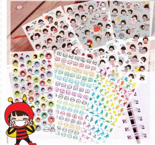 Sport Girl Diary calendar Filofax Schedule Notebook Deco Point Sticker 6sheet