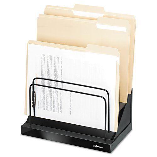 Fellowes FEL8038701 Step File Six 1&#034; Sections 11-1/0&#034; x 7-1/10&#034; x 10-1/2&#034; in Bla