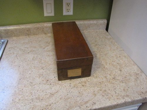 VINTAGE US BANK FURNITURE CO. LEVEY BROS. &amp; CO. INDIANAPOLIS, IND. OAK FILE BOX