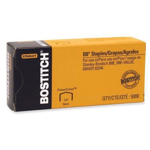 Stanley Bostitch B8 PowerCrown Staples 5000pk - BOSSTCRP2115-14 Free Shipping