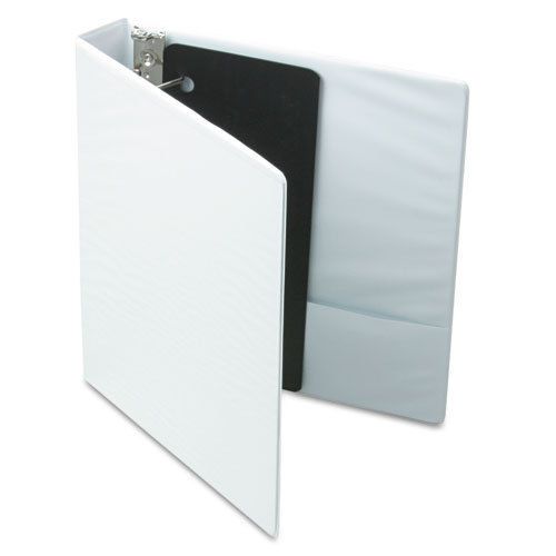 XtraValue ClearVue Slant-D Ring Binder, 1-1/2&#034;, White