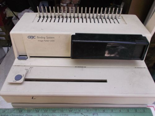 GBC Image Maker 2000-2 Comb Binder Binding Machine Hole Punch System