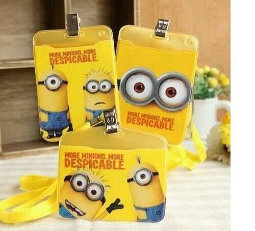 Despicable me 2 million kids id cards holder badge neck strap x 1pcs mm17 for sale