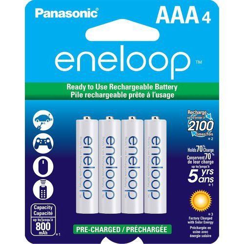 PANASONIC BATTERY BK-4MCCA4BA 4PK ENELOOP AAA BATTERY