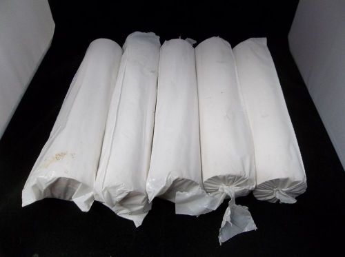 Staples Thermal Fax Paper Rolls- FIVE (5) NIB 8.5 8.5&#034; x 98&#039; 8 1/2 inch core