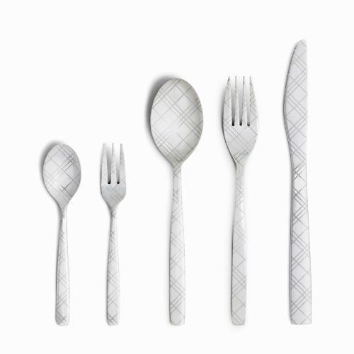 Perrocaliente DRESS Stainless Check Design Flatware Set Spoon Fork Knife JAPAN