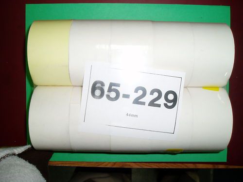 44mm MultiPly White/Canary Cash Register Rolls 10 rolls