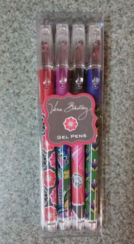 Vera Bradley Winter 2014 Gel Pens Cheery Blossoms Emerald Paisley NWT