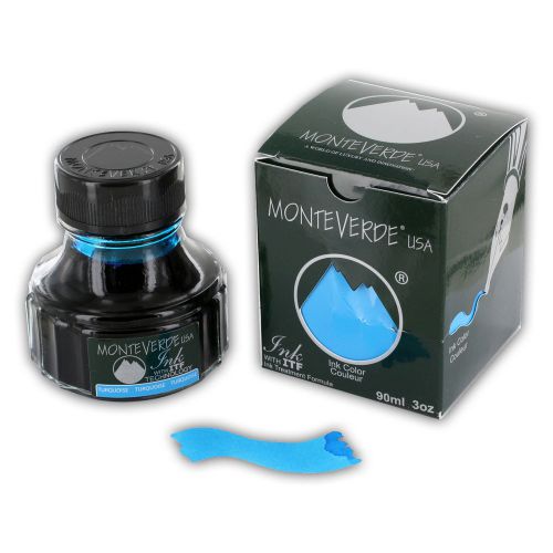 Monteverde 90ml Fountain Pen Ink Bottle, Turquoise (G308TQ)