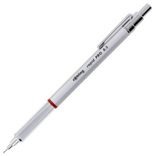 Rotring Rapid PRO Technical Drawing Chrome Plated 0.5mm Mechanical Pencil Silver