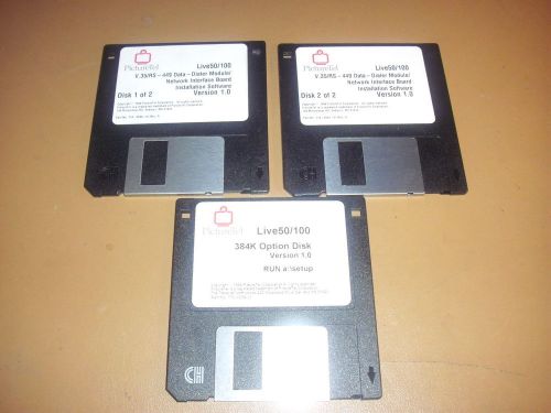 Vintage PictureTel Live50/100 Software Installation Disks Version 1.0