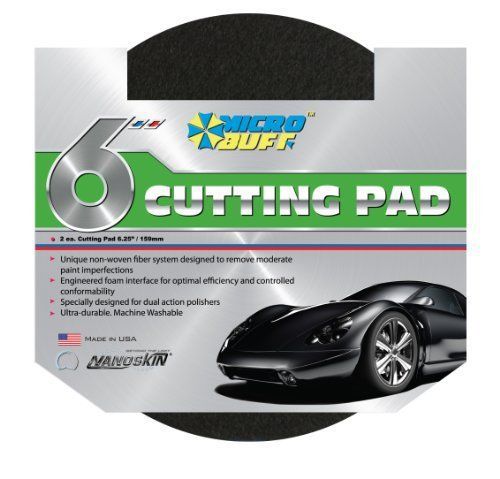 Nanoskin (MB-CPD6-2PK) Microbuff 6&#034; Cutting Pad  (Pack of 2)