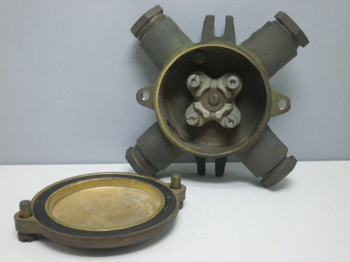 Gluck Bronze/Brass Marine Water Tight Waterproof IP56 Junction Box Intersection