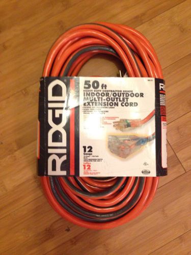 Ridgid 50ft. 12 Gauge Indoor/Outdoor Multi-Outlet Extension Cord