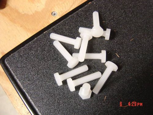 1/4-20 X 1 1/8&#034; Kynar PVDF Hex Head Screws