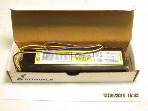 Advance r-2s40-1-tp 2-lamp rapid start ballast 120v 60hz energy saver nib for sale