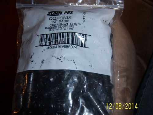 50 NEW ZURN PEX QICKSERT CR QQPC33X 1/2&#034;  BARBED COUPLING