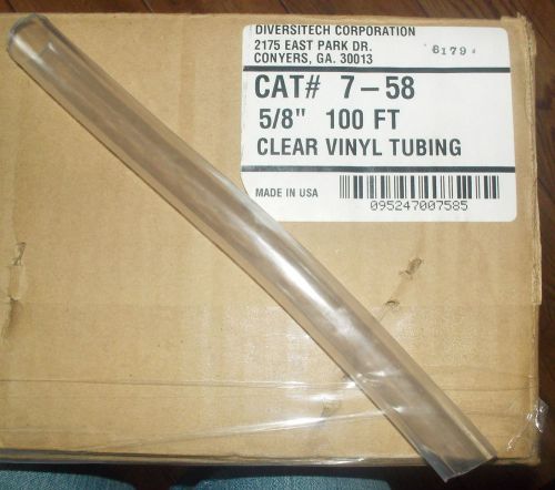 Diversitech 7-58 5/8&#034; Clear Vinyl Tubing NEW