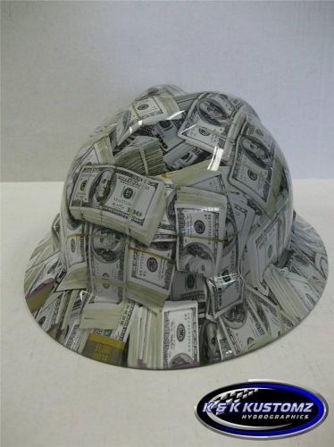 NEW Custom MSA V GARD Full Brim Hard Hat Money Pattern