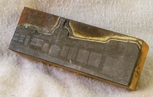 VTG PRINTERS STAMP BLOCK 1930? METAL WOOD NAT PET SHOP ST LOUIS MO BLDG 1 X 4