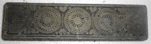 Vintage Letterspress Zinc Block Good For Study Printing Block Border Design s885