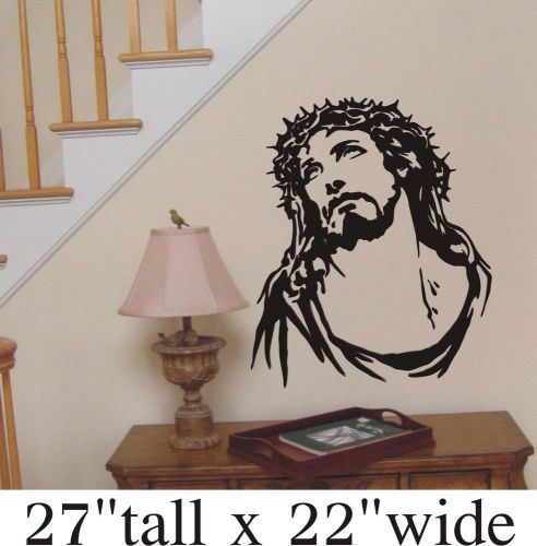 2X Jesus God Face Silhouette Funny Car Truck Vinyl Sticker Decal Decor Art -1943