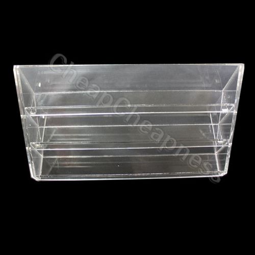 Enduring new 3mm clear acrylic stand holder for nail plish lipstick display tbus for sale