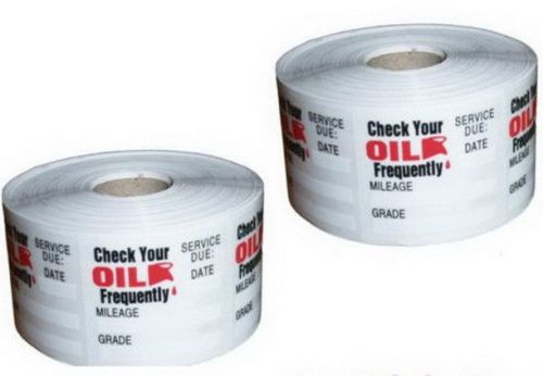 2 Rolls of 500+100 free Total 1000+100=1100 Stickers Oil Change Reminder Sticker