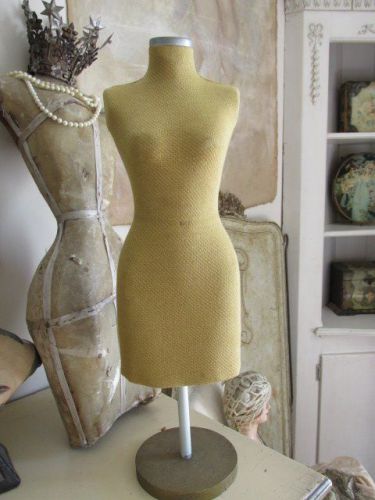 OMG Old Vintage HALF SCALE DRESS FORM MANNEQUIN on Original Stand for Display