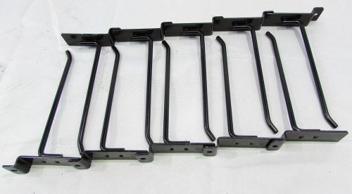 6&#034; SLATWALL METAL PEG HOOKS BLACK (LOT OF 10) ***NNB***