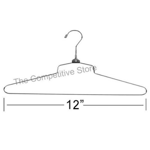 12&#034; steel blouse &amp; dress hanger with regular hook - box of 50 pieces for sale