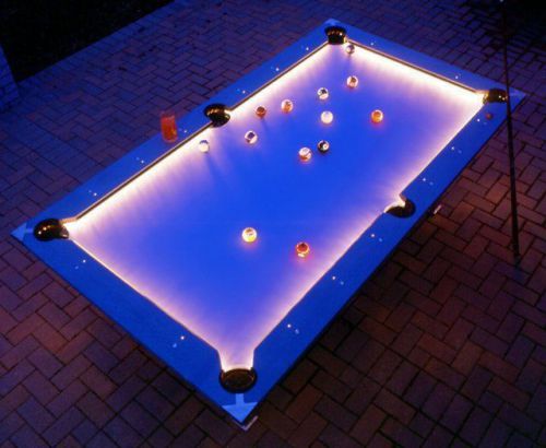 ___ POOL Table LIGHTING ____ LED Lights L.E.D. ____ billards rack 8 ball Meucci