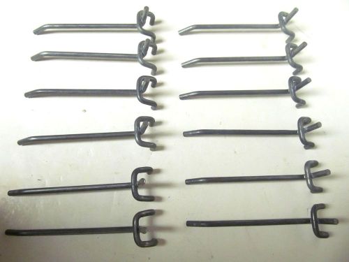 LOT OF 12 PCS ~ SLATWALL 5&#034; STEEL HOOK BRACKET ~ NEW