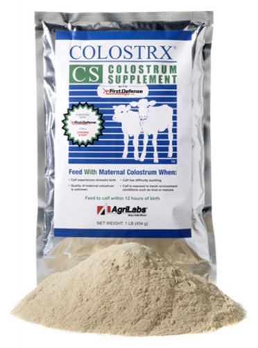 COLOSTRX CS Plus FIRST DEFENSE Colostrum Supplement Calf Calves Stressful Birth