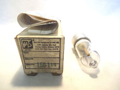 NEW IN BOX MP MASTER PNEUMATIC L50-1-1/8 LUBRICATOR