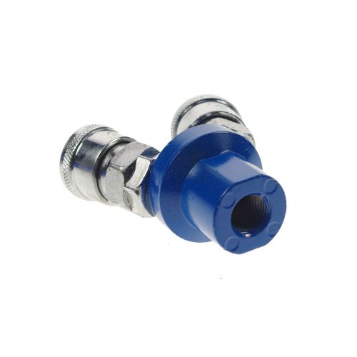 Pneumatic1/4&#034; BSPT Female 2 Way Air Hose Quick Coupler Socket Connector x 5