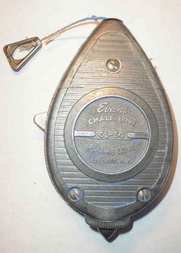 Vintage Evans Chalk &amp; Plumb Line CL50 w/ chalk in it