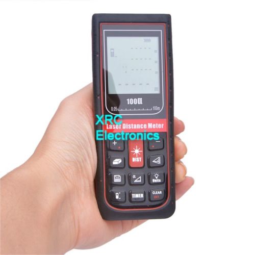 RZX-100 Digital Laser distance meter measure Range finder AREA VOLUME 100M TILT